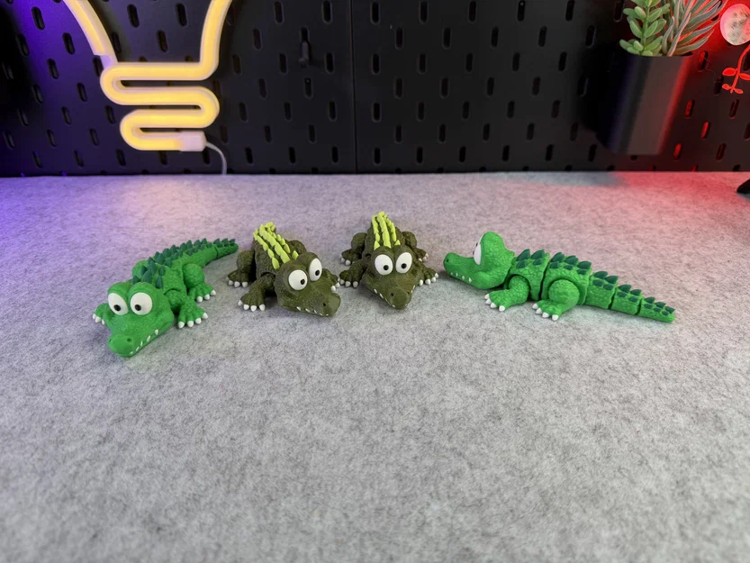 Cá sấu dễ thương dạng khớp (Articulated Cute Crocodile) - Image 7
