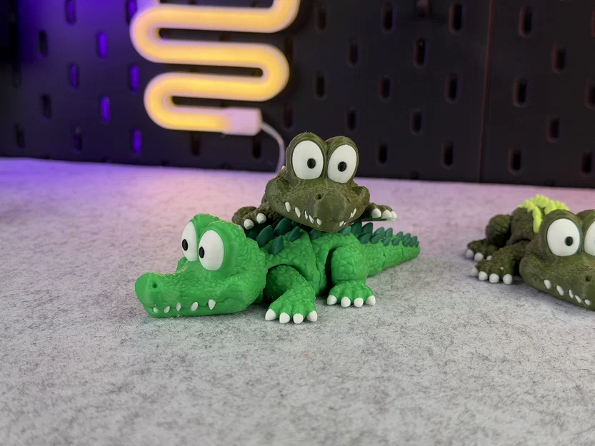 Cá sấu dễ thương dạng khớp (Articulated Cute Crocodile) - Image 8