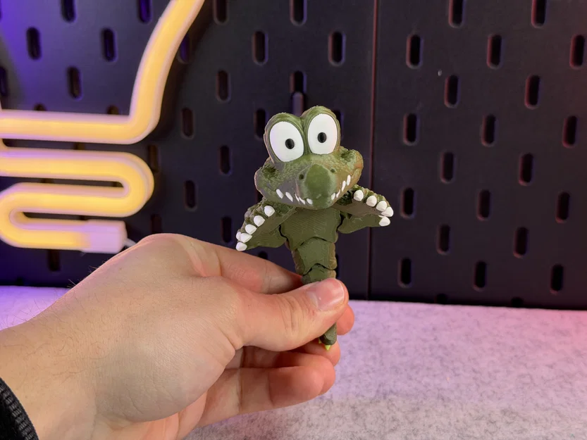 Cá sấu dễ thương dạng khớp (Articulated Cute Crocodile) - Image 9
