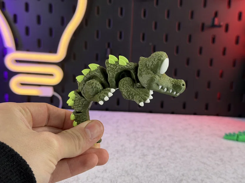 Cá sấu dễ thương dạng khớp (Articulated Cute Crocodile) - Image 10
