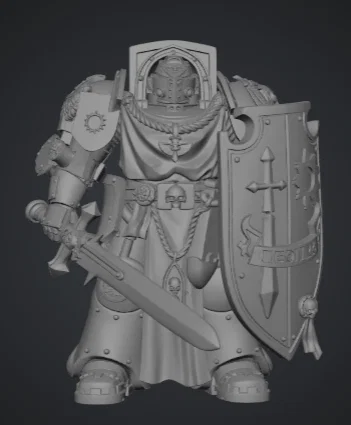 Mô hình Dark Angels Deathwing Knight in 3D chi tiết cao - Image 1