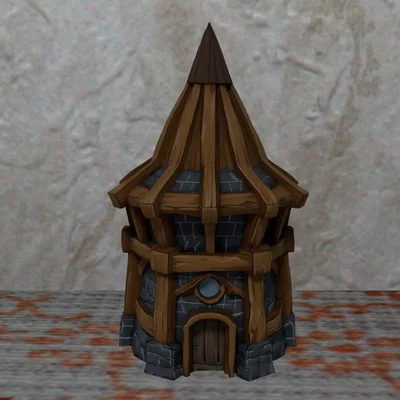 Mô hình tháp canh trung cổ Timber Tower - Phụ kiện Wargaming cực chất