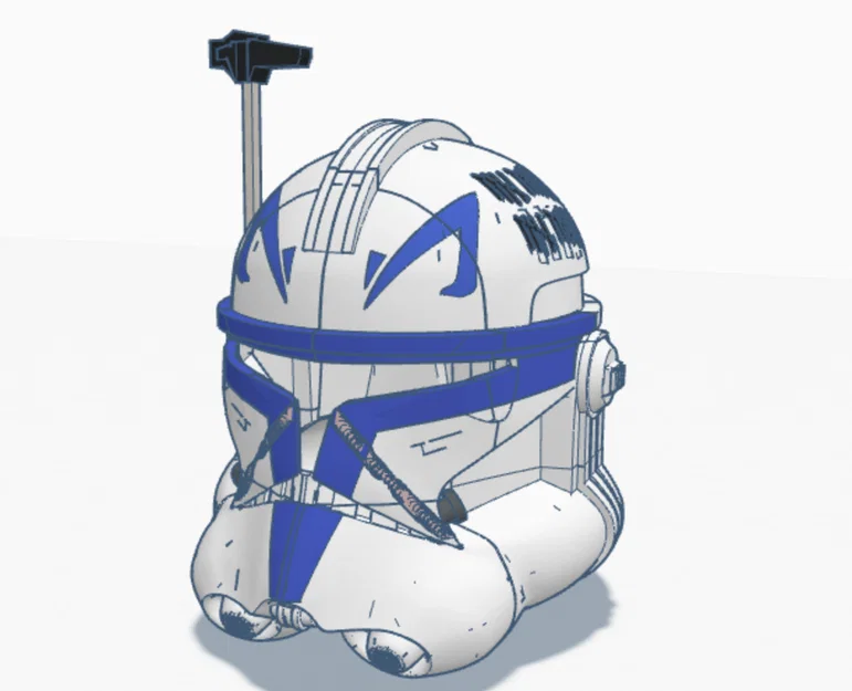 Mũ Bảo Hiểm Clone Trooper Rex (Rex's Helmet) In 3D Chi Tiết - Image 2