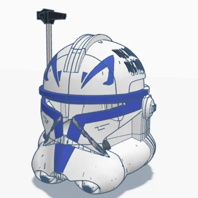 Mũ Bảo Hiểm Clone Trooper Rex (Rex's Helmet) In 3D Chi Tiết