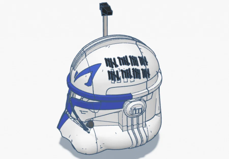 Mũ Bảo Hiểm Clone Trooper Rex (Rex's Helmet) In 3D Chi Tiết - Image 3