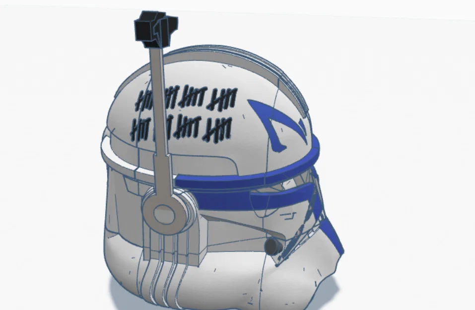 Mũ Bảo Hiểm Clone Trooper Rex (Rex's Helmet) In 3D Chi Tiết - Image 4