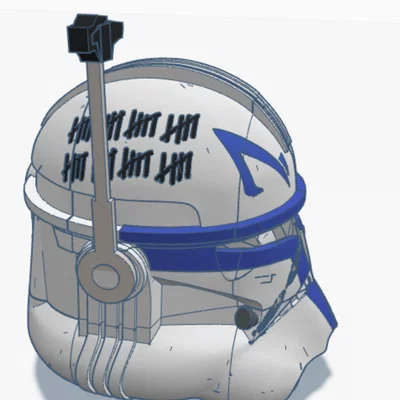 Mũ Bảo Hiểm Clone Trooper Rex (Rex's Helmet) In 3D Chi Tiết