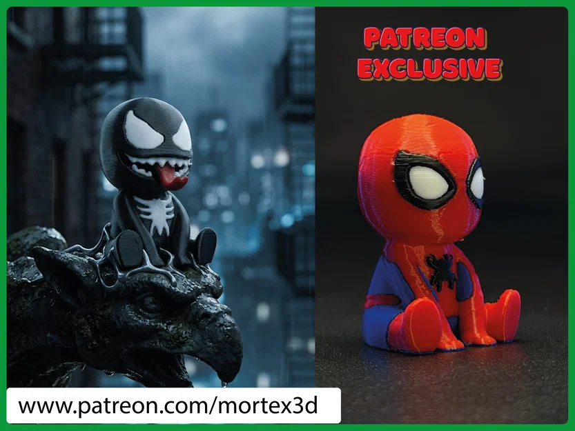 Mô hình Spider-Verse mini in 3D: Spider-Man, Venom và bạn bè - Image 2