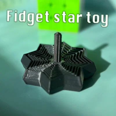 Đồ chơi ngôi sao xoay (Fidget Star) có tay cầm in 3D