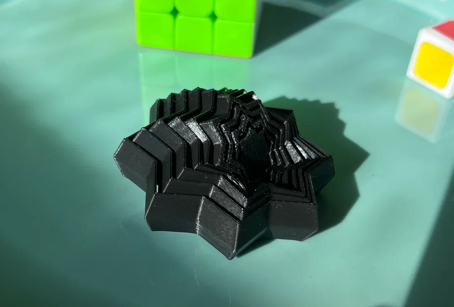 Đồ chơi ngôi sao xoay (Fidget Star) có tay cầm in 3D - Image 3