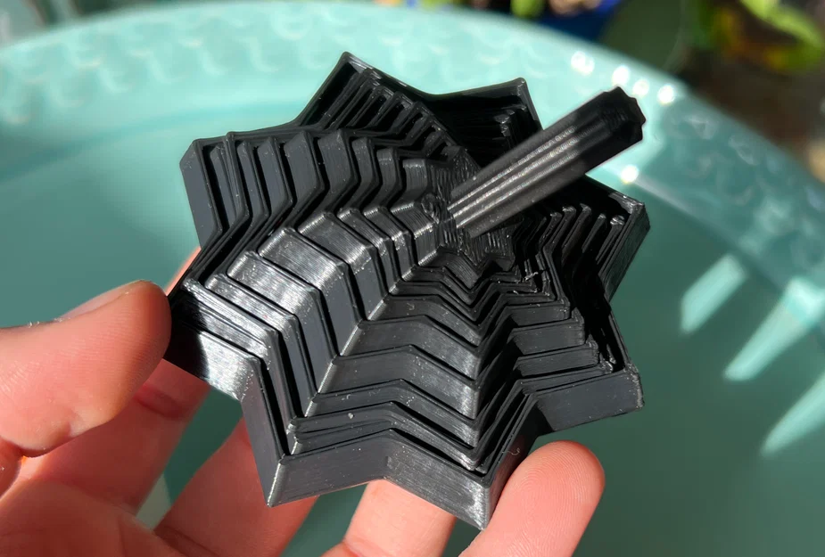 Đồ chơi ngôi sao xoay (Fidget Star) có tay cầm in 3D - Image 4