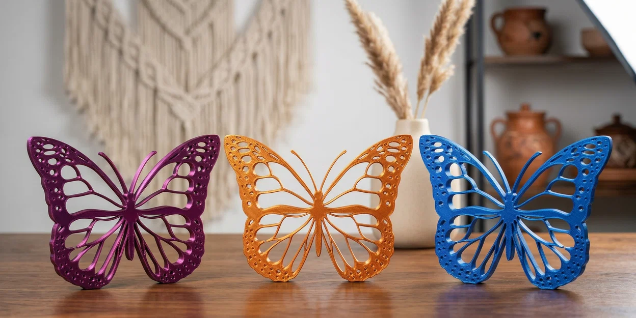 Tượng Bướm Ren Mảnh Mai – Phong Cách Boho (Delicate Lace Butterfly Figurine) - Image 1