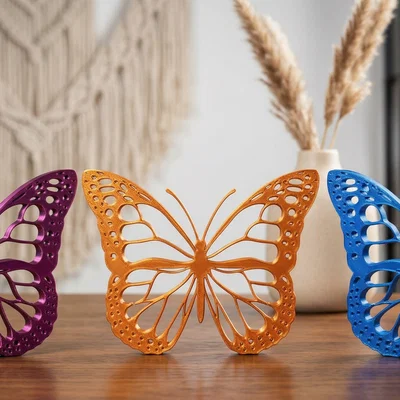 Tượng Bướm Ren Mảnh Mai – Phong Cách Boho (Delicate Lace Butterfly Figurine)