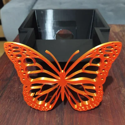 Tượng Bướm Ren Mảnh Mai – Phong Cách Boho (Delicate Lace Butterfly Figurine)