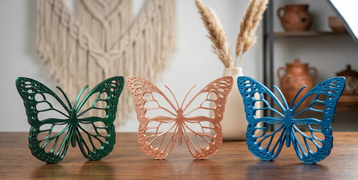 Tượng Bướm Ren Mảnh Mai – Phong Cách Boho (Delicate Lace Butterfly Figurine) - Image 3