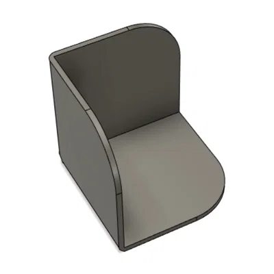 Mô hình 3D bọc bảo vệ góc hộp (Box Corner Protector) phong cách cổ điển