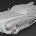 Mô hình 3D xe Old Batmobile 1 phong cách cổ điển - Thumbnail 2