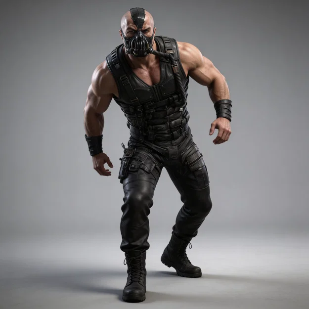 Mô hình nhân vật Bane 1:24 - File in 3D chi tiết cho fan DC Comics - Image 1