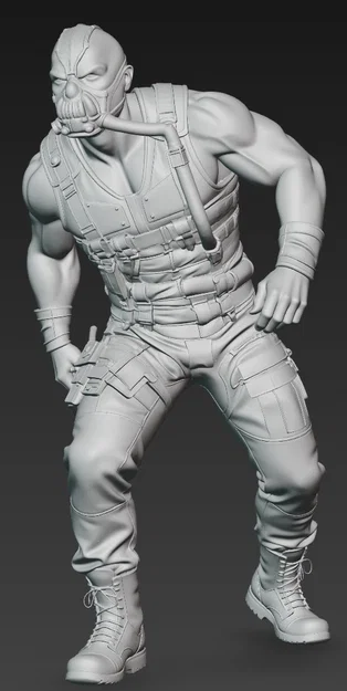 Mô hình nhân vật Bane 1:24 - File in 3D chi tiết cho fan DC Comics - Image 2