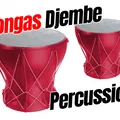 Bộ gõ Congas Djembe Percussion - Thumbnail 1