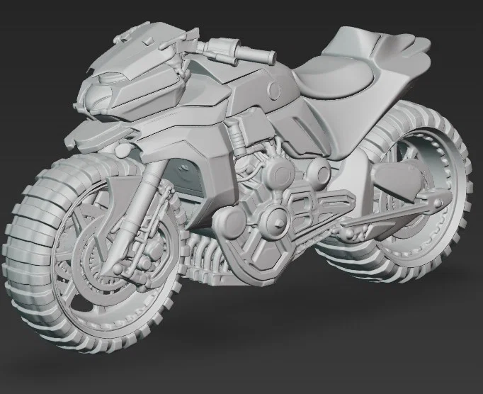 Mô hình xe mô tô tương lai Futuristic Bike 1 (Tỷ lệ 1:24) - Image 2