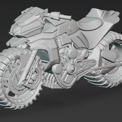 Mô hình xe mô tô tương lai Futuristic Bike 1 (Tỷ lệ 1:24)