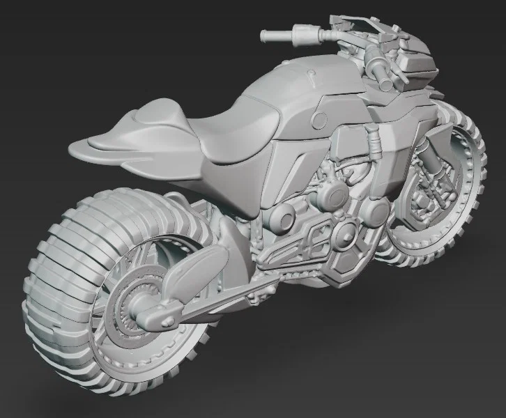 Mô hình xe mô tô tương lai Futuristic Bike 1 (Tỷ lệ 1:24) - Image 3