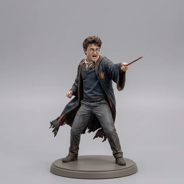 Mô hình 3D Harry Potter chiến đấu sắc nét - Tải STL miễn phí - Image 1