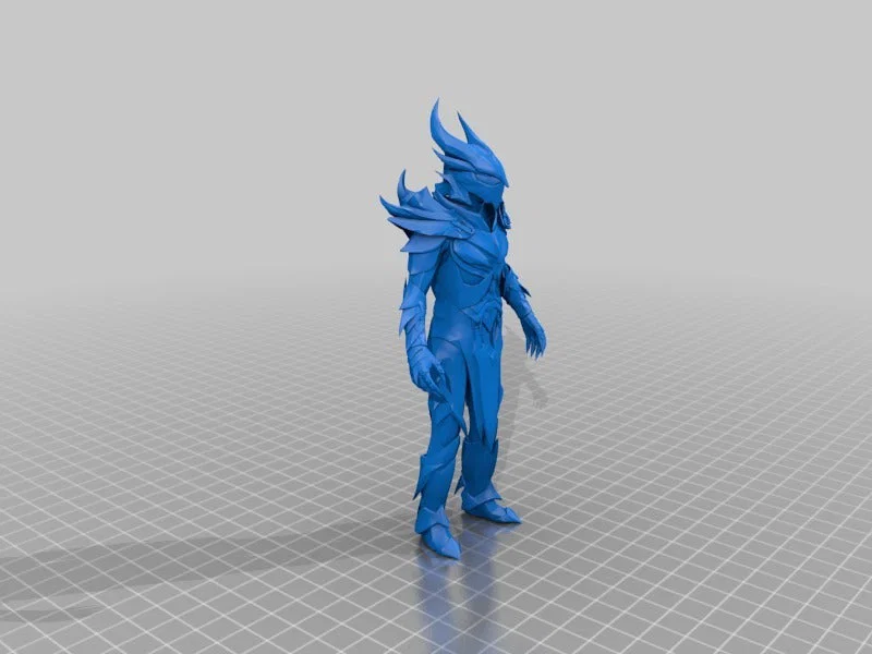 Mô hình Daedric Skyrim: Bộ giáp (Armour Suit) & Vũ khí - Image 3