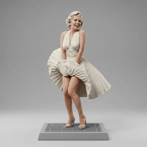 Mô hình 3D Marilyn Monroe kinh điển trong The Seven Year Itch 1955 - Image 1