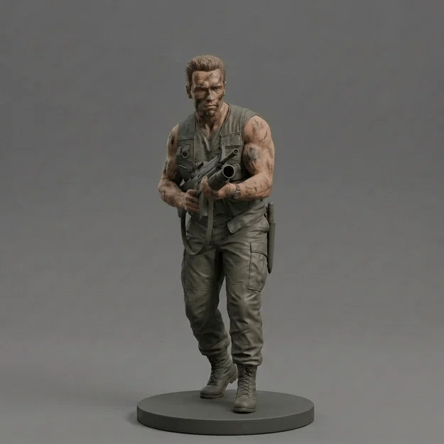 Mô hình Arnold Schwarzenegger trong phim Predator 1987 (2 phiên bản) - Image 1