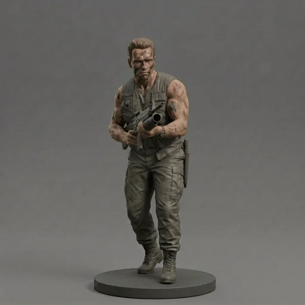 Mô hình Arnold Schwarzenegger trong phim Predator 1987 (2 phiên bản) - Image 3