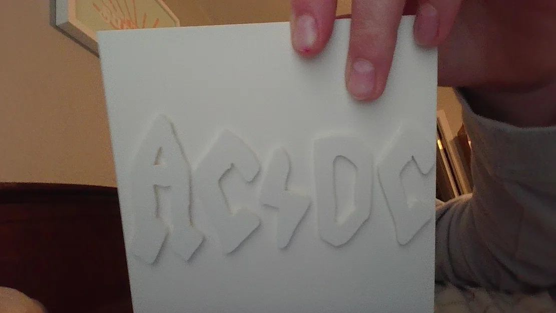 Mô hình bìa album AC DC in 3D trang trí cực chất cho fan Rock - Image 2
