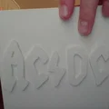 Mô hình bìa album AC DC in 3D trang trí cực chất cho fan Rock - Thumbnail 2
