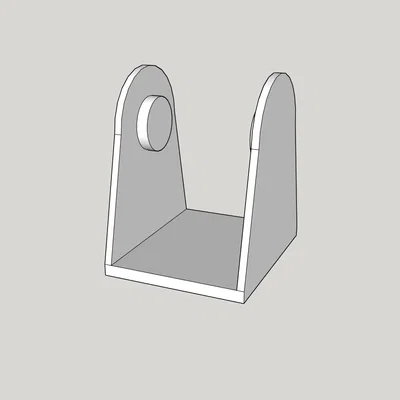 Giá đỡ cuộn giấy in tem nhãn Rollo 2x1 nhỏ gọn - File in 3D