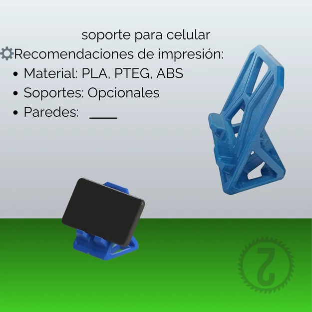 Giá đỡ điện thoại để bàn in 3D chắc chắn, tiện lợi - Image 2