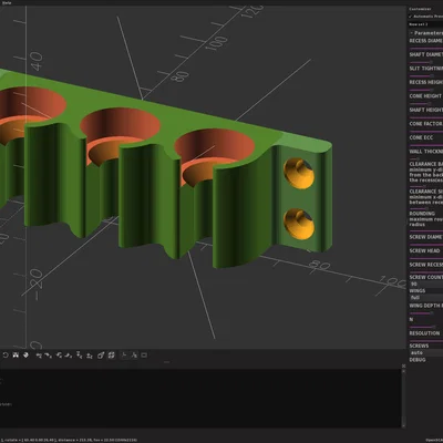 Giá treo dụng cụ đa năng tùy chỉnh (Parametric Tool Hanger) in 3D