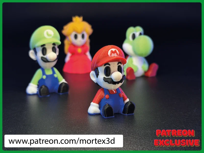 Bộ Mô Hình 3D Mini Các Nhân Vật Mario Brothers Đáng Yêu - Image 2