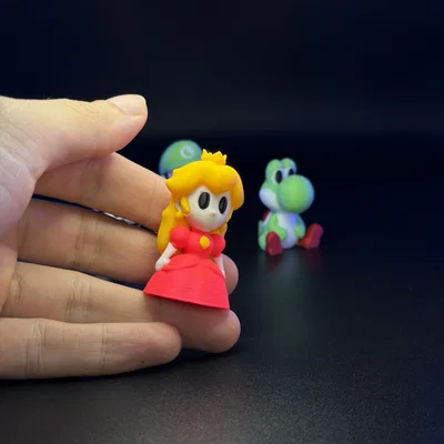 Bộ Mô Hình 3D Mini Các Nhân Vật Mario Brothers Đáng Yêu