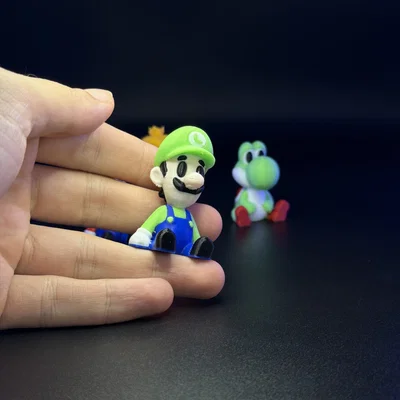 Bộ Mô Hình 3D Mini Các Nhân Vật Mario Brothers Đáng Yêu