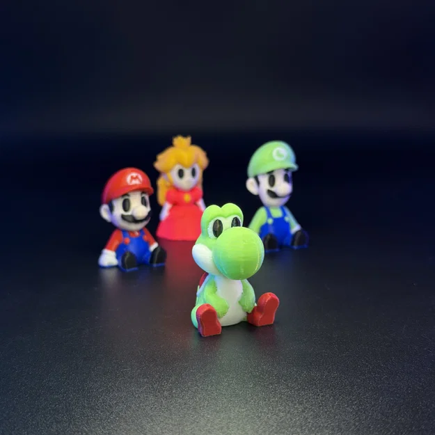 Bộ Mô Hình 3D Mini Các Nhân Vật Mario Brothers Đáng Yêu - Image 7