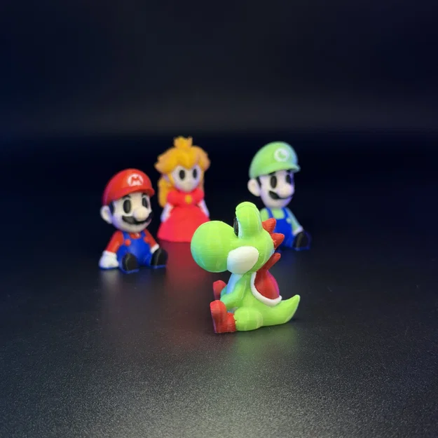 Bộ Mô Hình 3D Mini Các Nhân Vật Mario Brothers Đáng Yêu - Image 8