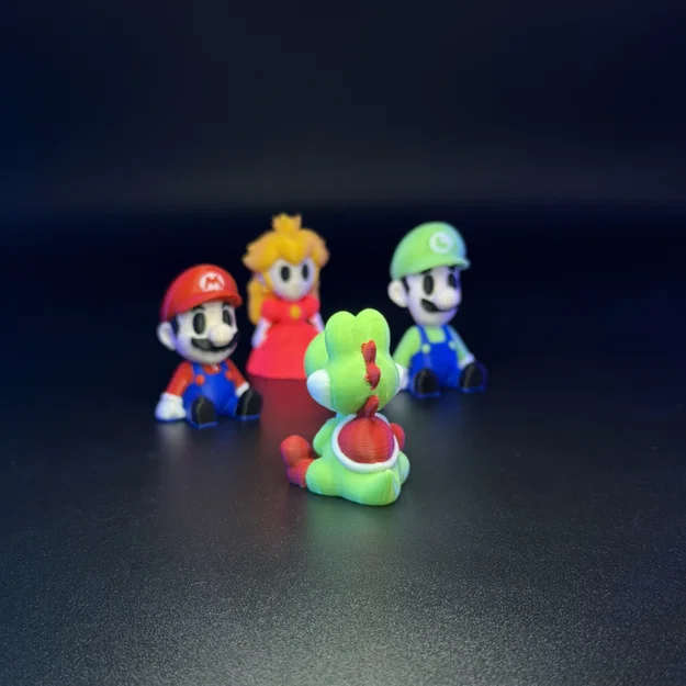 Bộ Mô Hình 3D Mini Các Nhân Vật Mario Brothers Đáng Yêu - Image 9