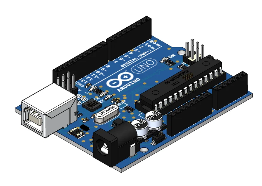 Mô hình 3D Arduino Uno R3 chính xác cho thiết kế mạch điện tử - Image 1