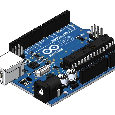 Mô hình 3D Arduino Uno R3 chính xác cho thiết kế mạch điện tử