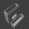 Hộp đựng bài tây thiết kế quân bích độc đáo (File STL) - Thumbnail 2