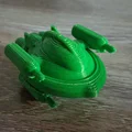 Mô hình phi thuyền Retro UFO chiến đấu in 3D cực ngầu - Thumbnail 1