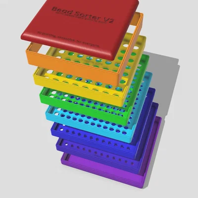 Bead Sorter v3 - Bộ khay phân loại hạt & bi (2–6mm)