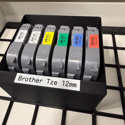 Khay Gridfinity đựng băng Brother P-Touch TZE 6–24mm