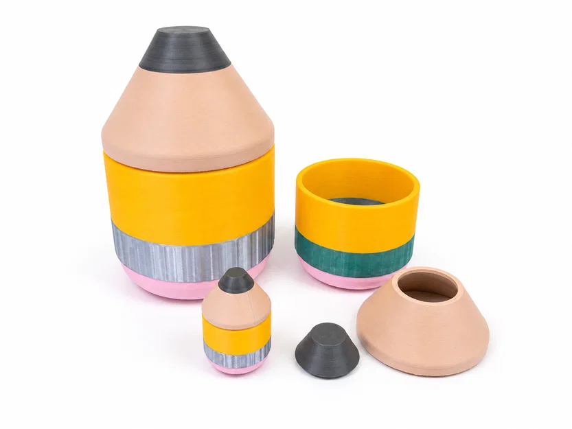 Hộp đựng bút in 3D độc đáo hình cây bút chì - Image 2